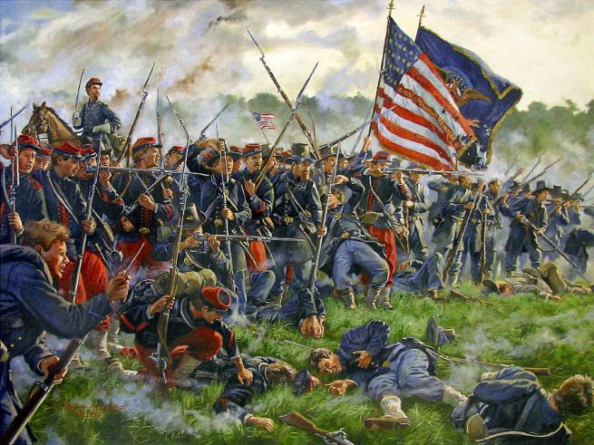 14th Brooklyn NYsm and 6th WI at Antietam MD 17 sept 1862 [a]
