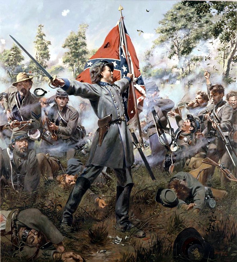 26th NC led by col Henry King Burgwyn at Gettysburg PA 1 july 1863 [a]