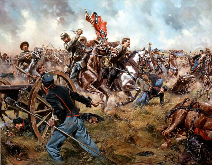 35th btl VA cav led by col Elijah Viers White vs 1st NJ cav and 6th NY btry - battle of Brandy station VA 9 june 1863 [a]