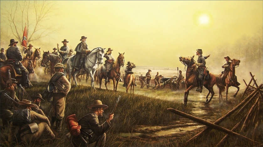 gen Robert Edward Lee at Fredericksburg VA dec 1862