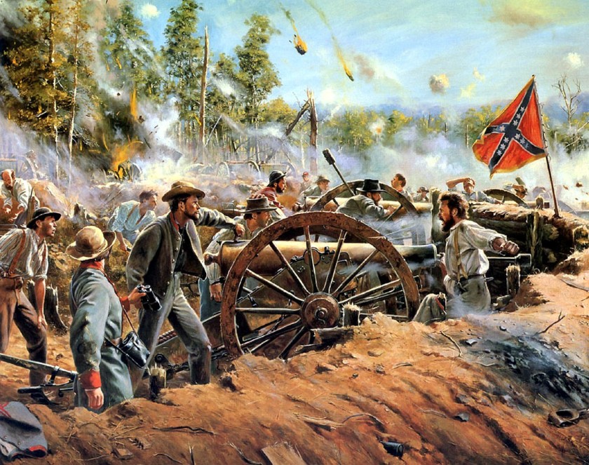 Lumsden btry led by capt Charles Lumsden at Kennesaw mountain GA 25 june 1864 [a]